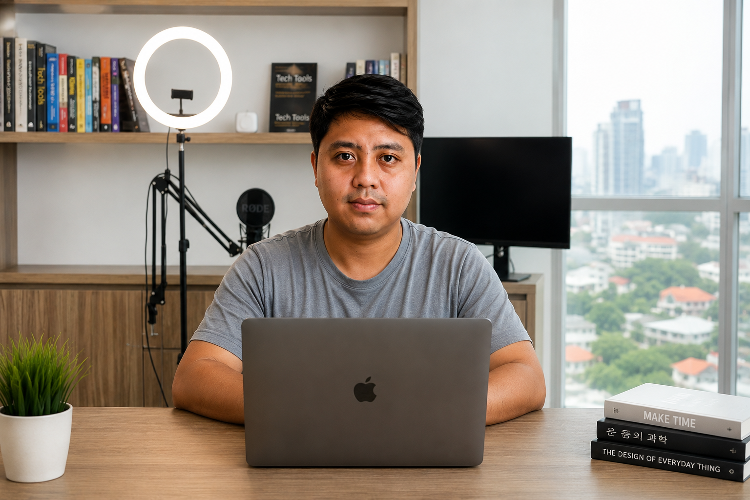 Creative workspace and production setup